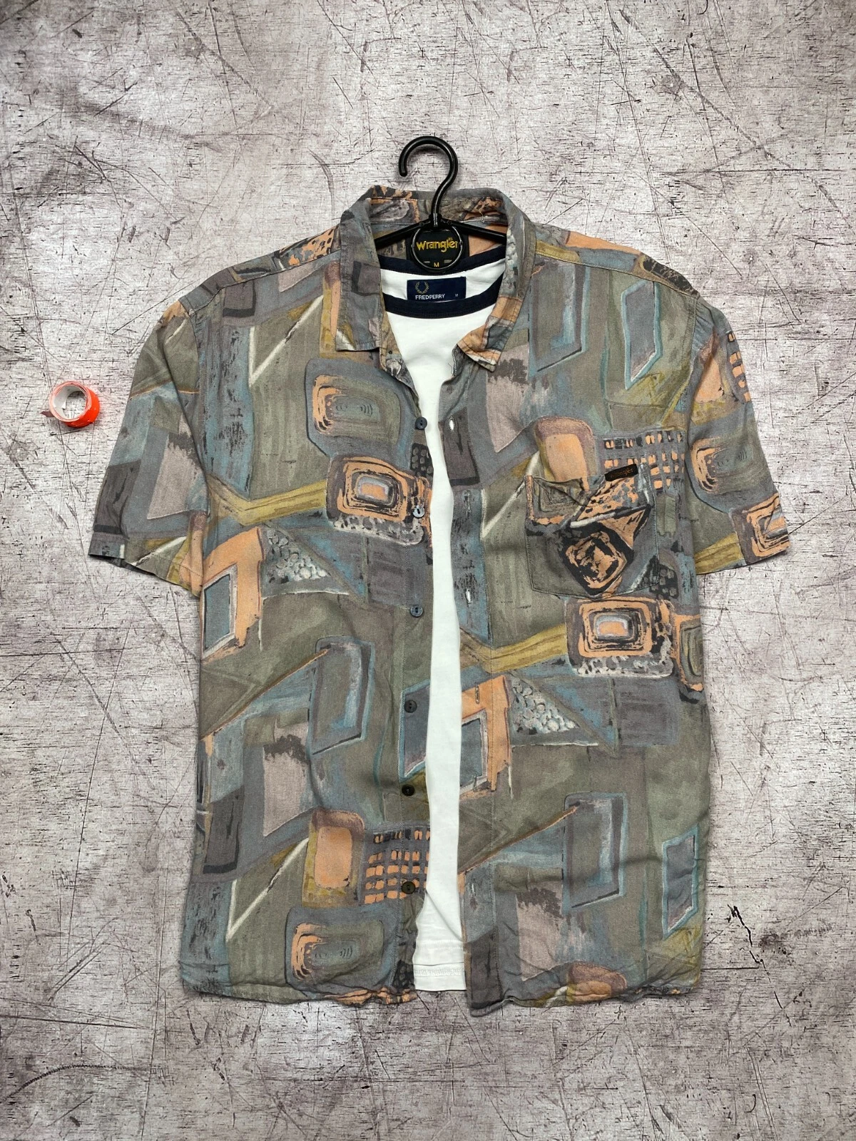 Wrangler Vintage Mens Hawaiian Shirt Size M