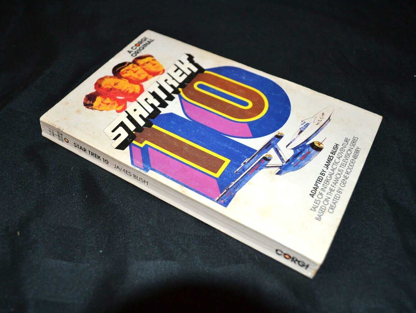 Star Trek 10 Paperback 1974 James Blish Corgi Great Britain Faces Cover