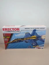 Meccano Boeing F/A-18 Super Hornet Fighter Jet Model Iike Erector Set NEW Sealed
