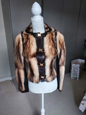 Dolce & Gabbana Leather And Fur Jacket Size 38