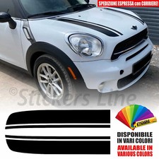 Adesivi cofano anteriore Mini Cooper COUNTRYMAN S D ONE strisce M1 fasce adesive