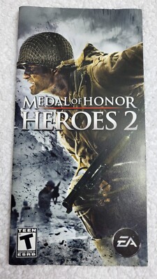 Medal of Honor Heroes 2 PSP PlayStation Portable Instruction Manual Only