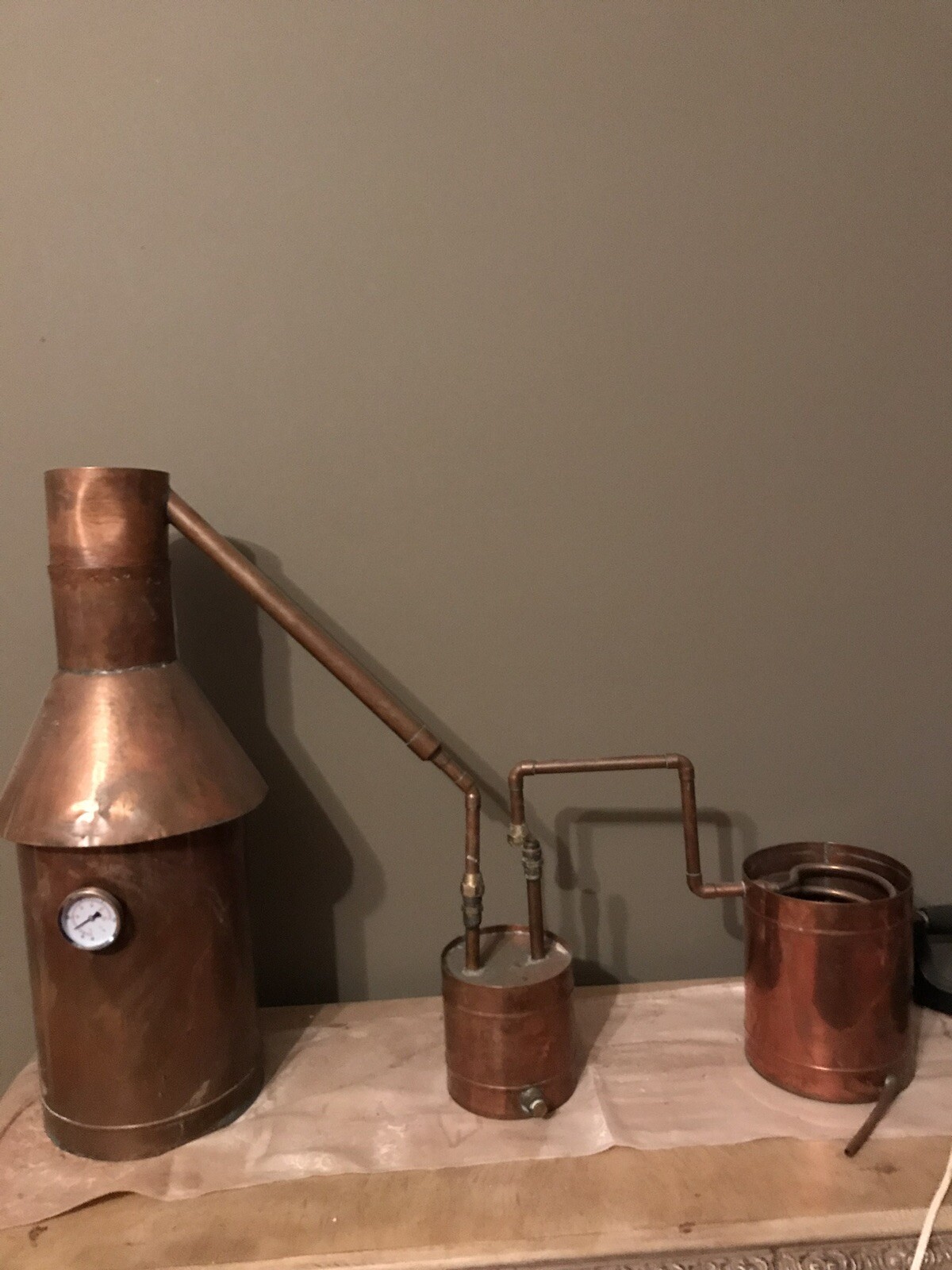 used copper moonshine still