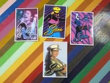 vtg 1990s Latino vending holo prism Selena sticker - Brand Imports 