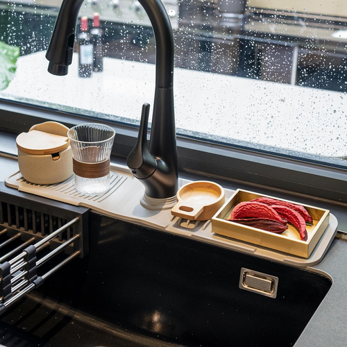 Kitchen Sink Splash Guard - Sink Protectors for Kitchen Sink Organizer - 24'' Si - Picture 4 of 12