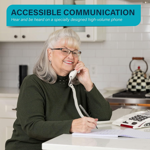Amplified Big Button Landline Phone for Seniors with Dementia - 26Db Home Phone - Zdjęcie 2 z 9