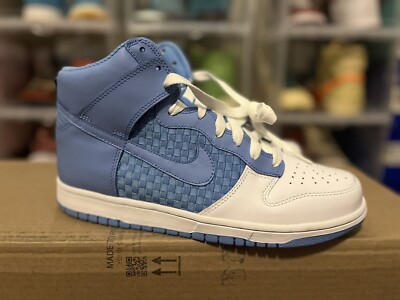 Size 10.5 - Nike Dunk High University Blue Dead Stock Og All 317982-144 fr 2009