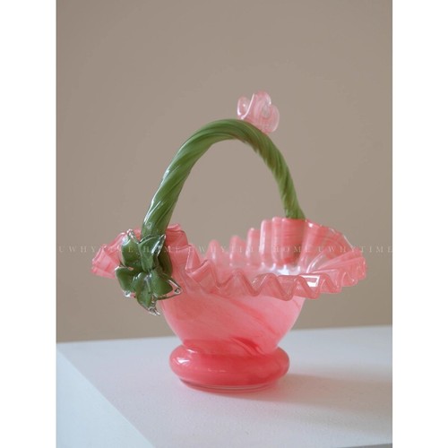 Ménage rose vert couleur mixte pot vase verre arrangement floral décoration - Photo 22/24