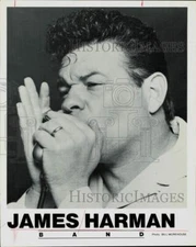 1989 Press Photo Musician James Harman of James Harman Band - hpp25168