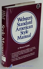 Webster's Standard American Style Manual: Near Fine hardcover in jacket 50660