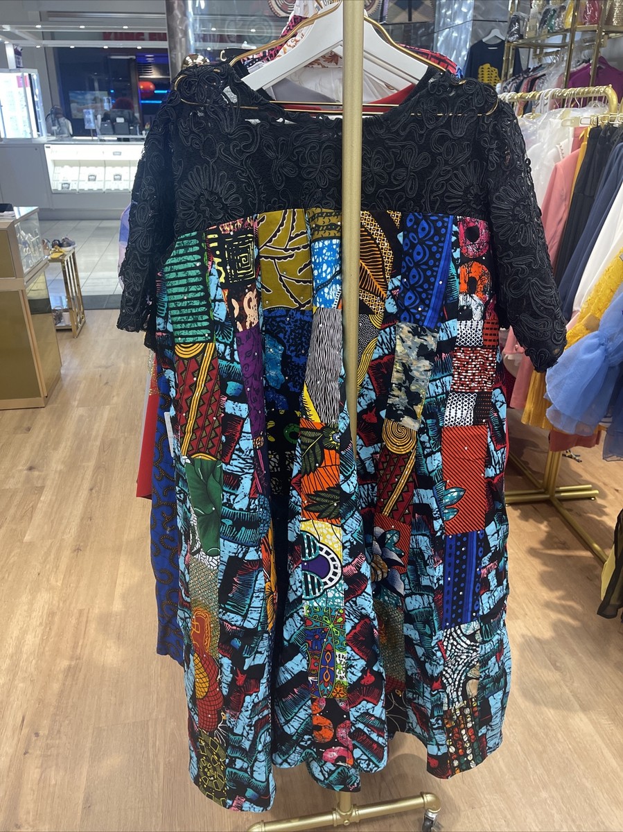 Women Classic African veroex bell sleeve Lady Evening party Free