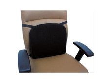 Cooling Gel Memory Foam Backrest, 14 1/8 x 2 3/4 x 14 1/8, Black ALECGC411