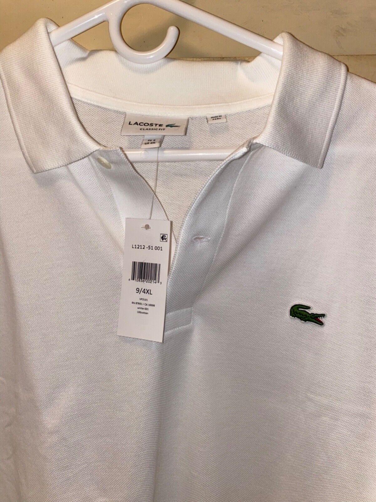 Man's Shirts & Tops Lacoste 4XL Classic Polo Shirt new