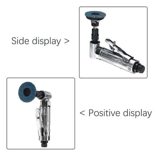 90 Degree Air Angle Die Grinder -1/4" Mini Pneumatic Polishing Carving Tool Kit - Picture 7 of 12