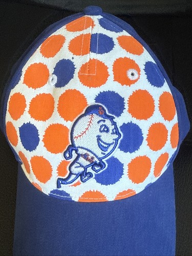 '47 Brand New York Mets Strapback Adjustable Kids Hat Blue & Orange Mr. Met Logo - Picture 9 of 17
