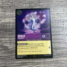 Disney Lorcana Merlin Shapeshifter 53/204 Cold Foil Rise of the Floodborn Rare