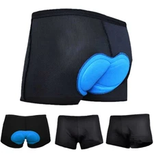 Mens 3D Gel Padded Underwear Bicycle MTB Cycling Shorts Bike Pants Riding Shorts