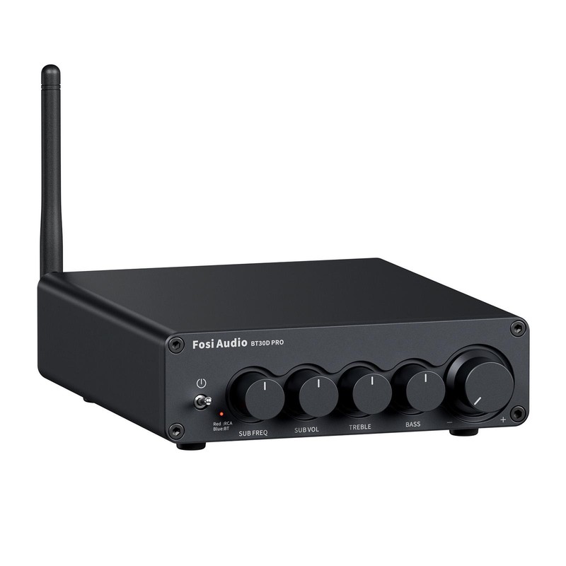 Fosi Audio BT30D Pro 2.1 Channel Bluetooth Hi-Fi Amplifier 165W x 2 + 350W x 1