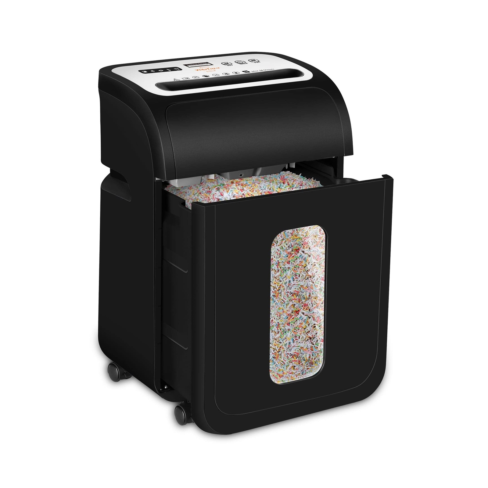 Paper Shredder for Home Office,VidaTeco 14-Sheet 60-Mins Micro Cut Shredder w...-image