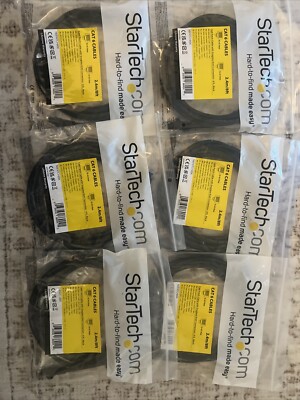 StarTech CAT 6 cable with Snagless RJ45 Connectors 2.4m 8ft Black