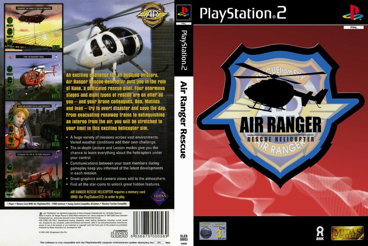Air Ranger 2 Plus - Rescue Helicopter for Sony Playstation 2 - The