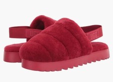 UGG Super Fluff Women  s Size 8 Slippers in Ribbon Red NEW