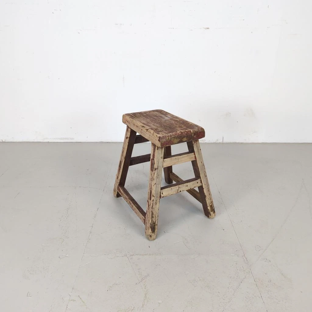 Antique wooden stool deals