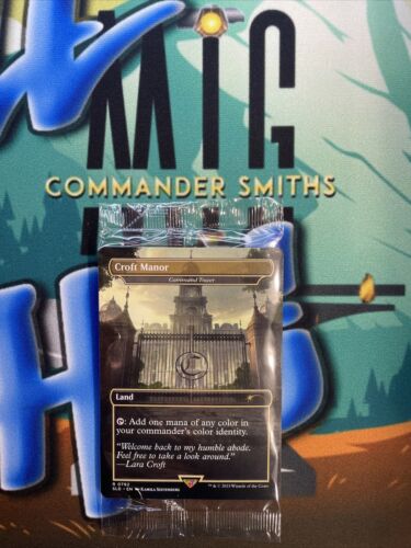 1x Command Tower - Croft Manor 🙂 Non FOIL 🙂 Secret Lair MTG (792) SIGILLATO - Foto 1 di 2