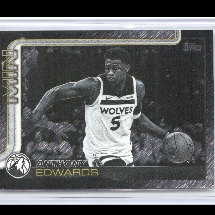 Topps 2025-26 Anthony Edwards #108 Minnesota Timberwolves NBA Black /68