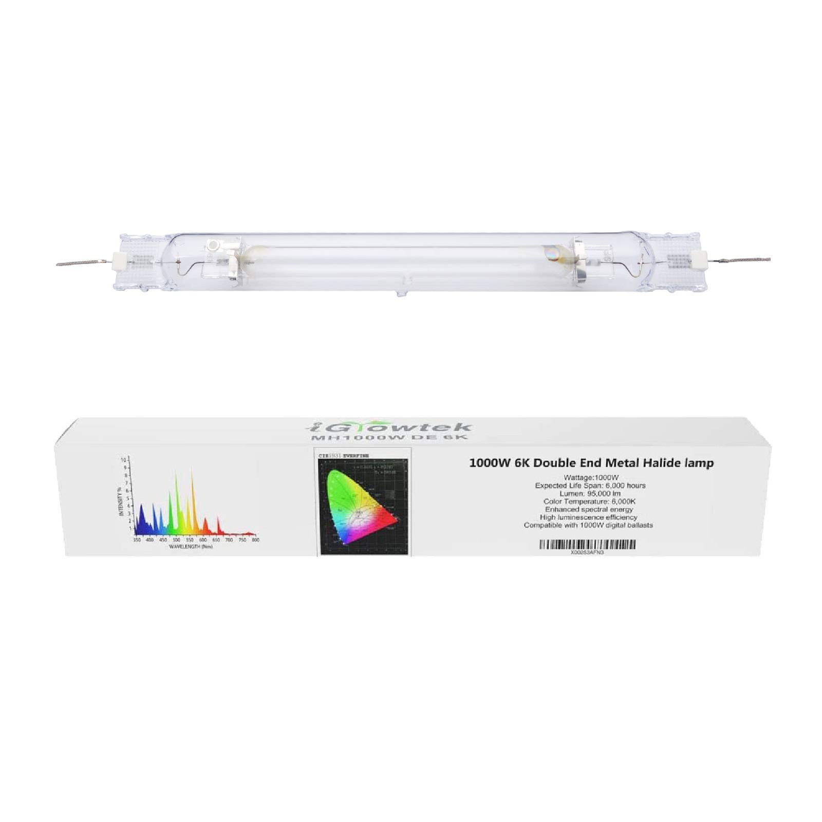 Bulb,1000 Watt De Metal Halide Grow Lamp,