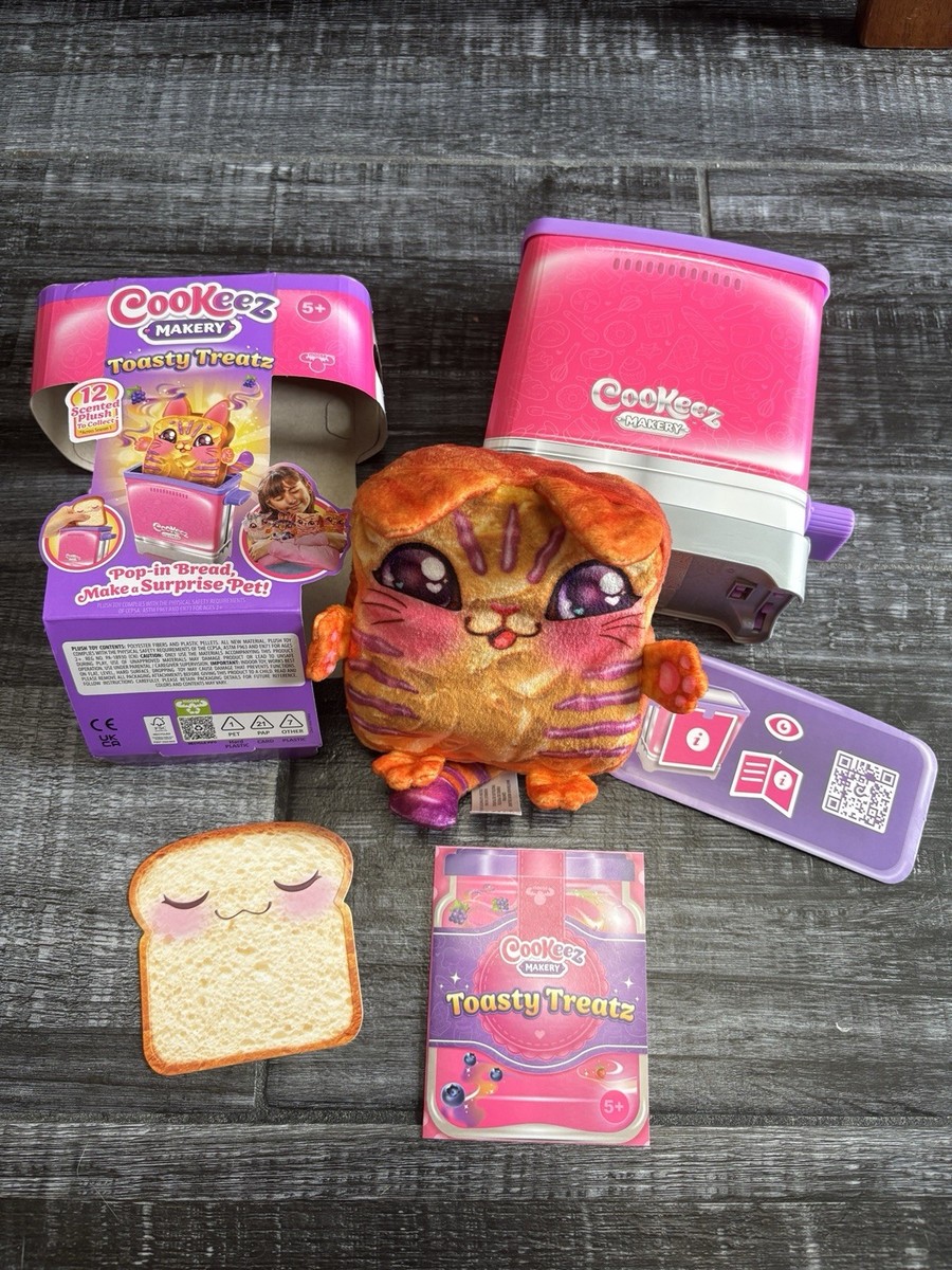 Cookeez Makery Toasty Treatz Pnutty Jam Tiger COMPLETE Toaster