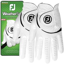 Lightweight Men's Golf Gloves - 2023 WeatherSof, Breathable Design, 2-Pack