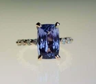 Art Deco 4.10Ct Natural Sapphire Antique Vintage Wedding Ring 14K Yellow Gold FN
