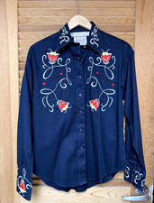 Vintage Rockmount Ranch Wear Western Shirt M Limited Edition Floral Snap