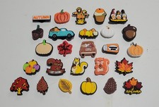 Autumn Fall Crocs Shoe Charms Lot Of 26