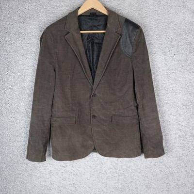 BIKKEMBERGS MEN'S BLAZER size 50 M MEDIUM BROWN VINTAGE CORDUROY JACKET