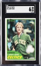 1981 TOPPS #4 LARRY BIRD SGC 6