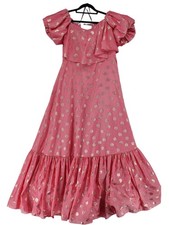 Monique Lhuillier A-Line Maxi Dress UK12 in Pink