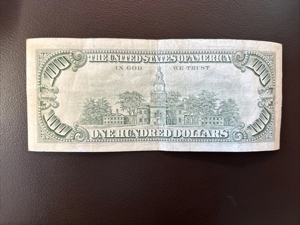 Billete de 100 dólares serie 1985 Foto 2 de 2