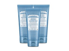 Dr. Bronner's Organic Shaving Soap Unscented 7 fl.oz 3 PACK 