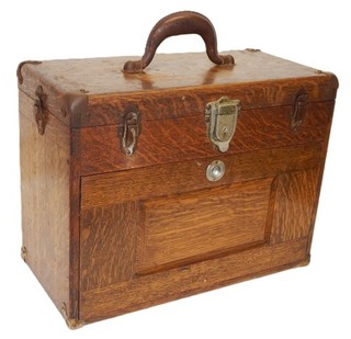 Vintage Union 7 Drawer Wood Tool Chest