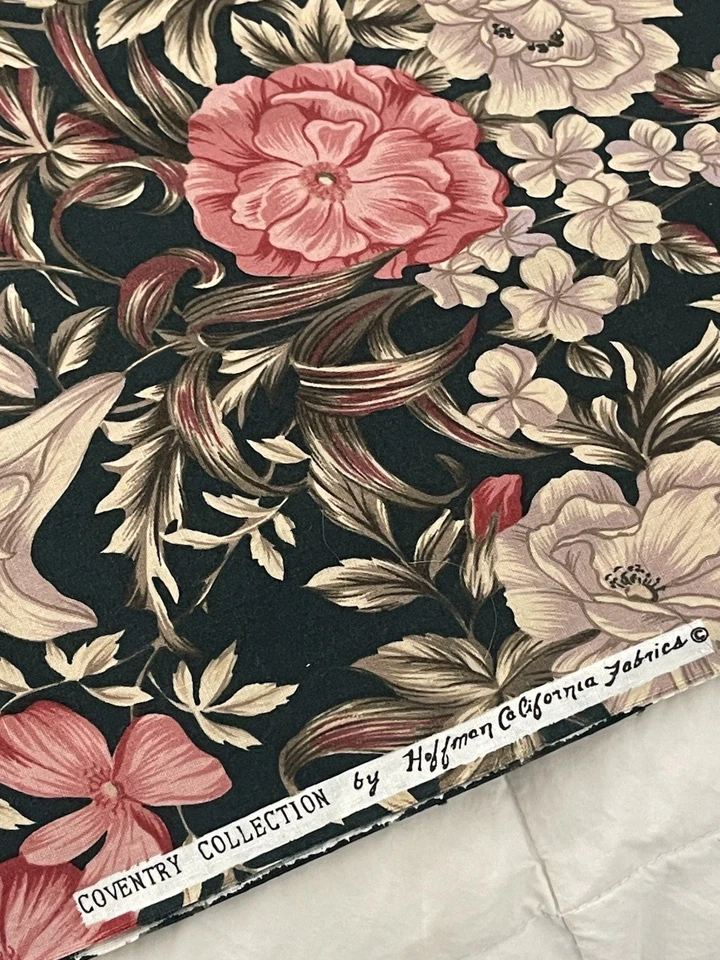 复古 Hoffman Coventry 系列面料花卉 3.5 码 — 第 2/3 张图片