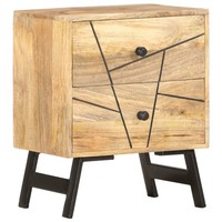 Vidaxl Nachttisch 40X30X50 Cm Massivholz Mango Neu