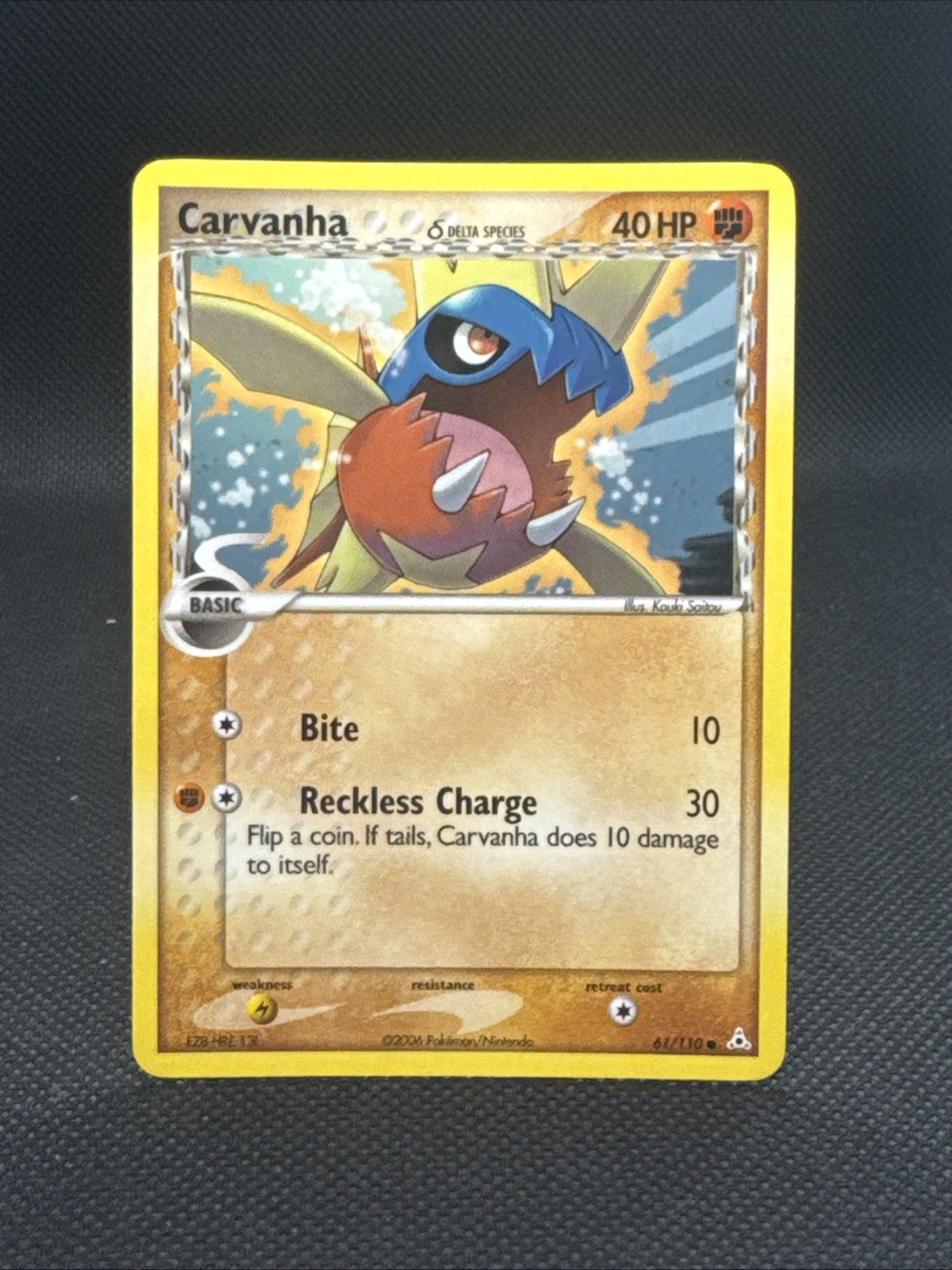 Carvanha (Delta Species) 61/110 Holon Phantoms Pokemon TCG NM