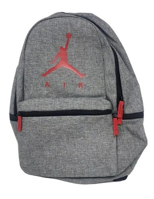 Nike Air Jordan Jumpman Logo One Size Backpack Carbon Heather/Gym Red 9A0289 R61