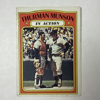 THURMAN MUNSON 1972 TOPPS #441 N.Y. YANKEES VG