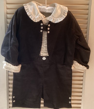 Antique Edwardian Child's Short Pant Suit Handmade by Pearl Suits