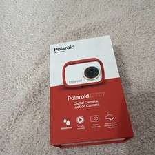 Polaroid iD757 Action Camera 18MP Waterproof HD Video Red Rubber Case
