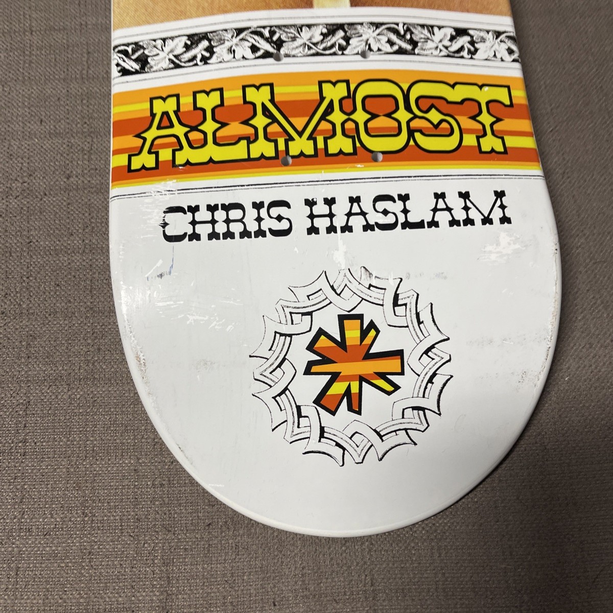 SUPER RARE Chris Haslam Puss Beard Almost Skateboard Deck | eBay