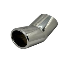 Auspuffblende für HONDA JAZZ 3 ab BJ 2008 Edelstahl oval Endrohr Auspuff Blende